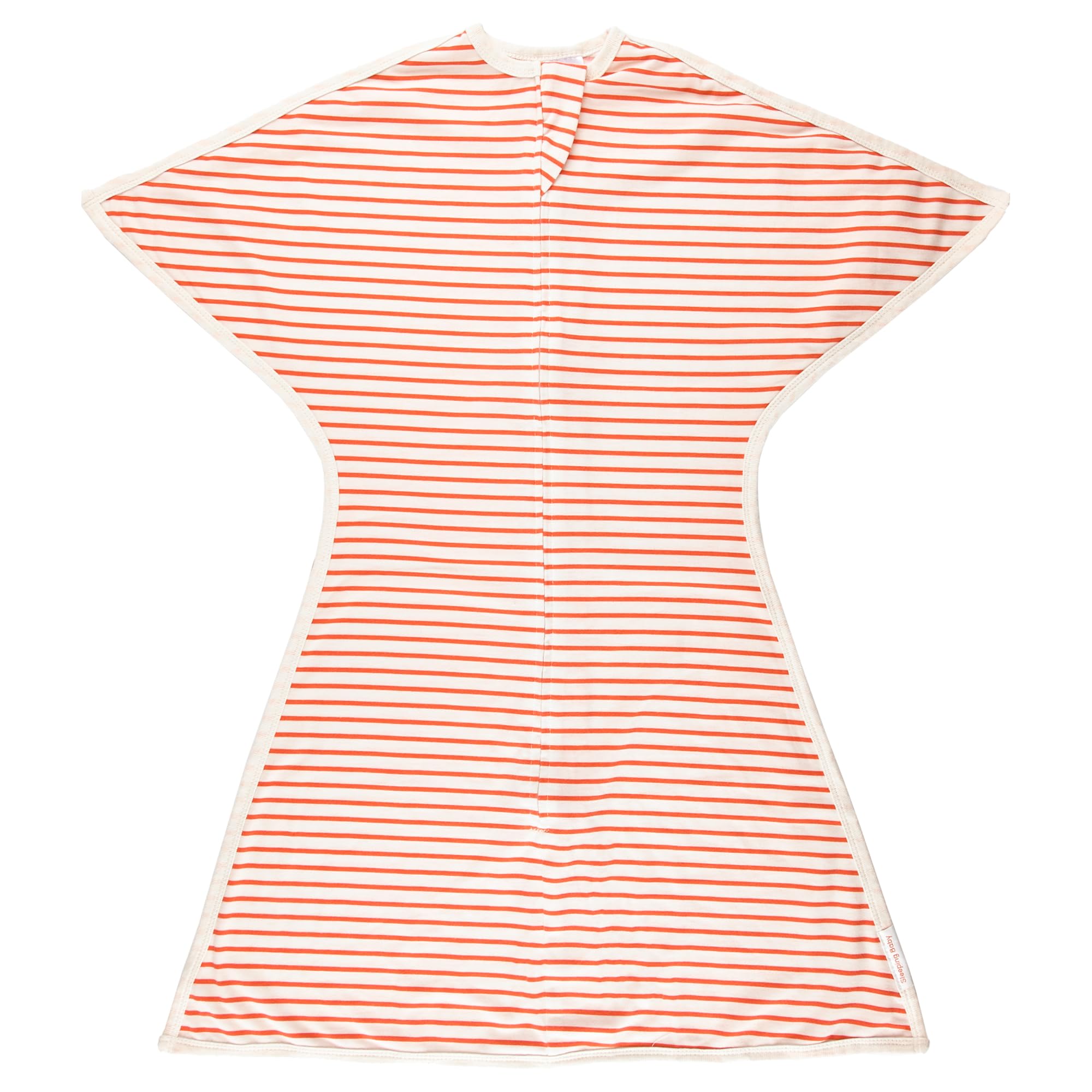 SleepingBaby Zipadee-Zip swaddle stripes strawberry-cream for calm, cozy sleep.