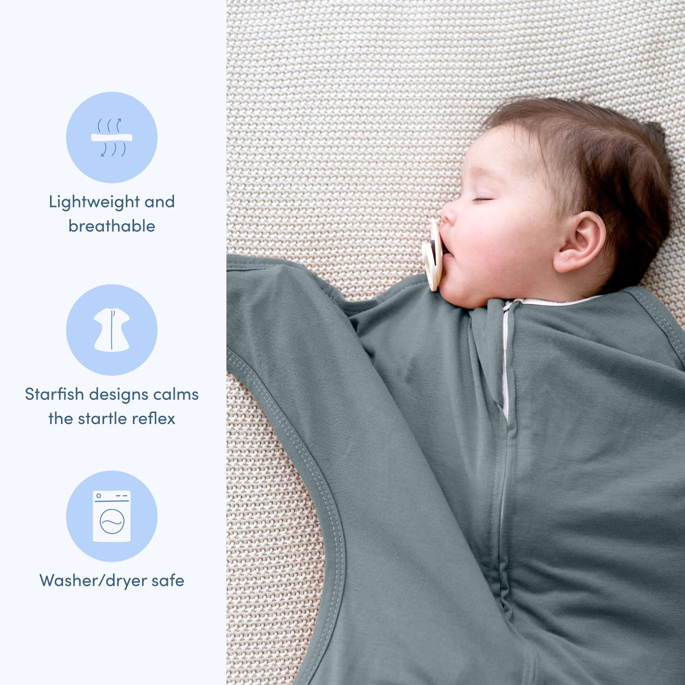 SleepingBaby Zipadee-Zip zipper panel enabling quick diaper changes at night