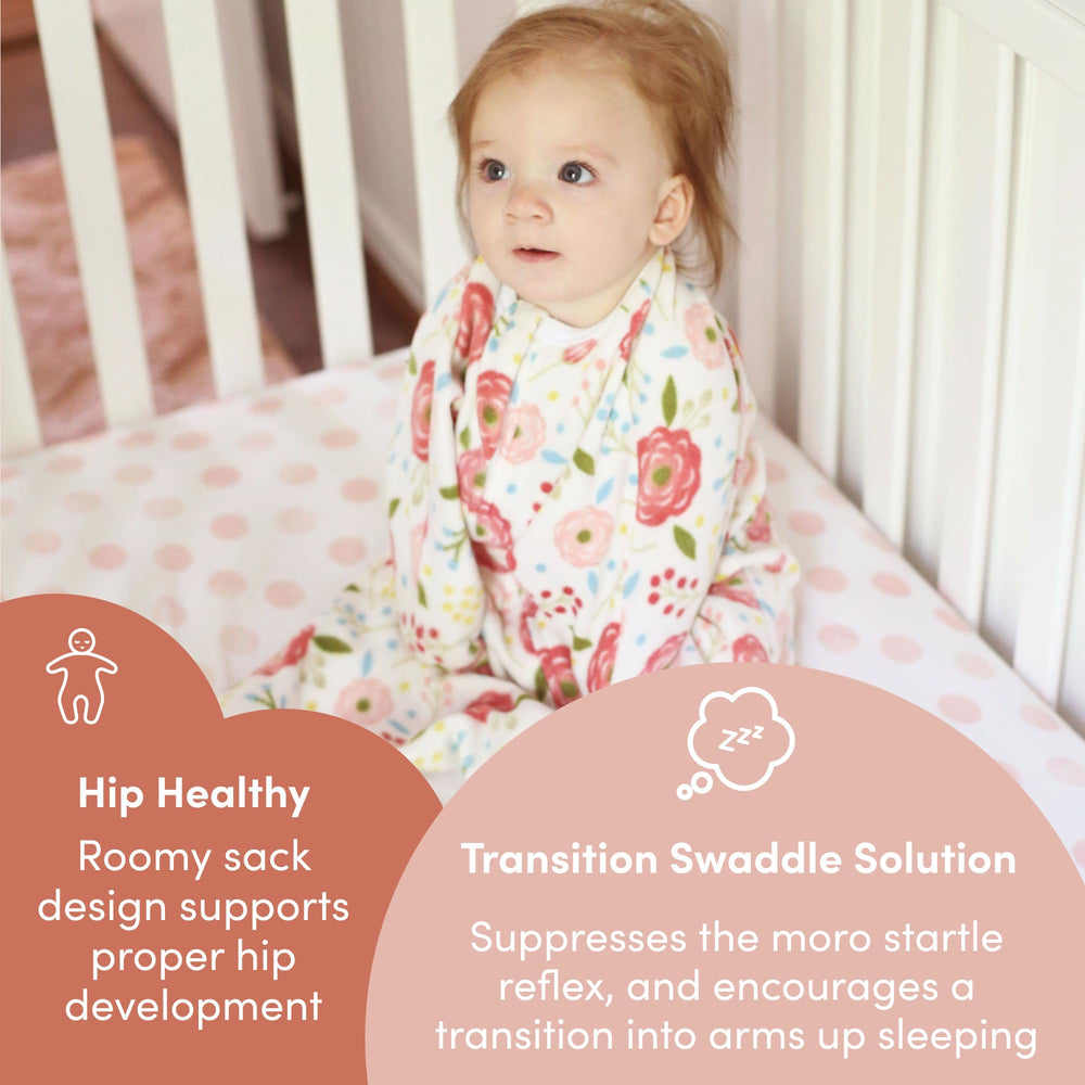 SleepingBaby Zipadee-Zip two-way zipper detail for easy night changes.