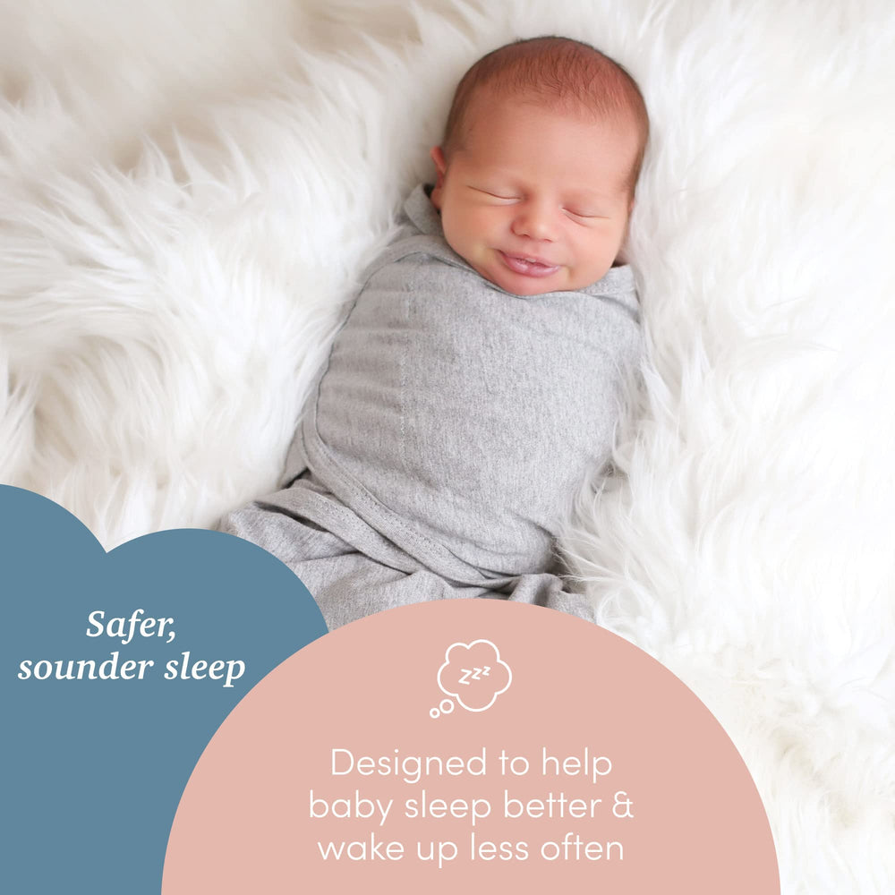 SleepingBaby Zippy Swaddle bottom zipper closeup highlights easy diaper changes