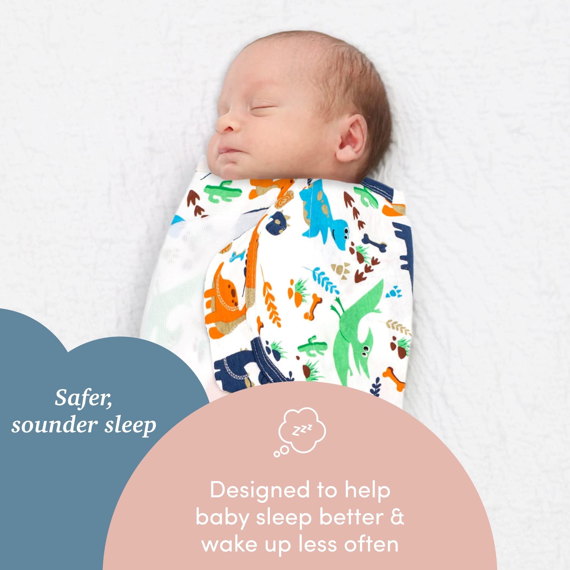 SleepingBaby Zippy Swaddle bottom zipper enables quick diaper changes without waking