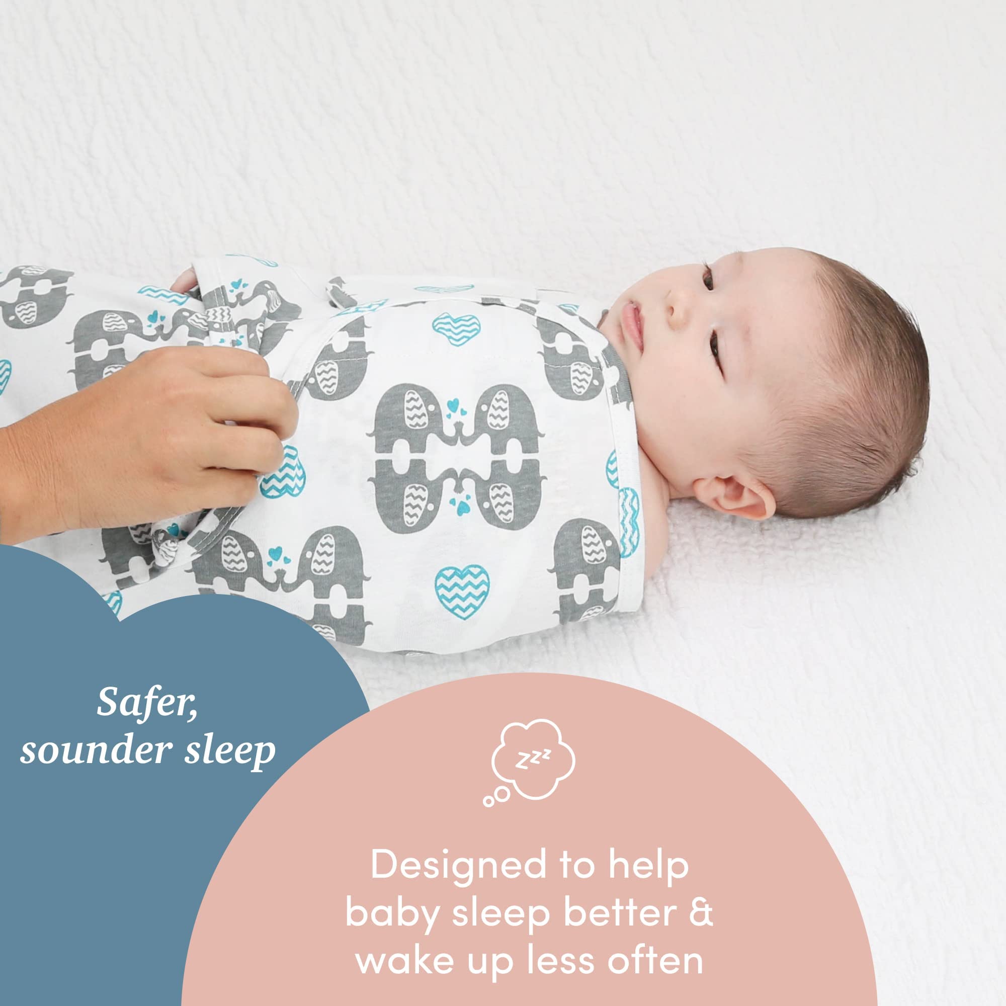 SleepingBaby Zippy Swaddle worn as a cozy wearable blanket