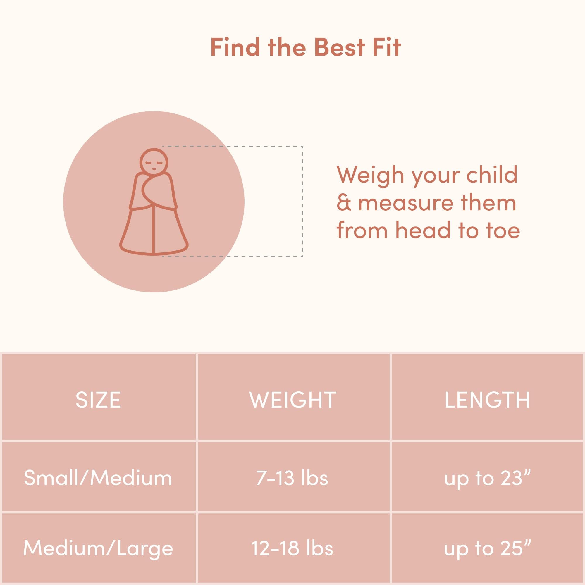 SleepingBaby Zippy Swaddle year-round comfort in 74-76 F nurseries.