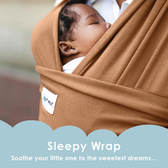 Sleepy Wrap Cinnamon ergonomic-fit-back-shoulder support for comfort.