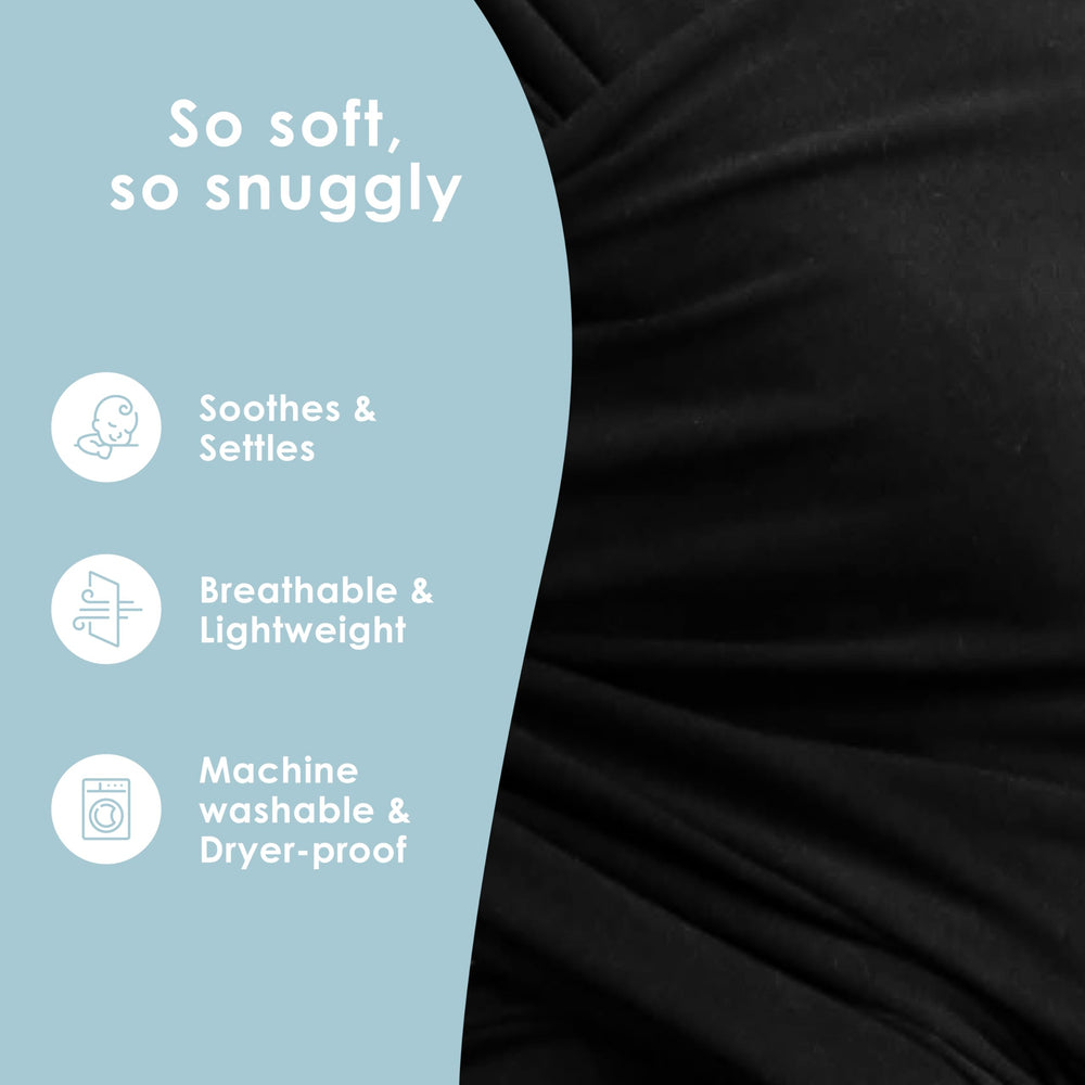 Sleepy Wrap being carried on the go, diaper bag-ready and portable.