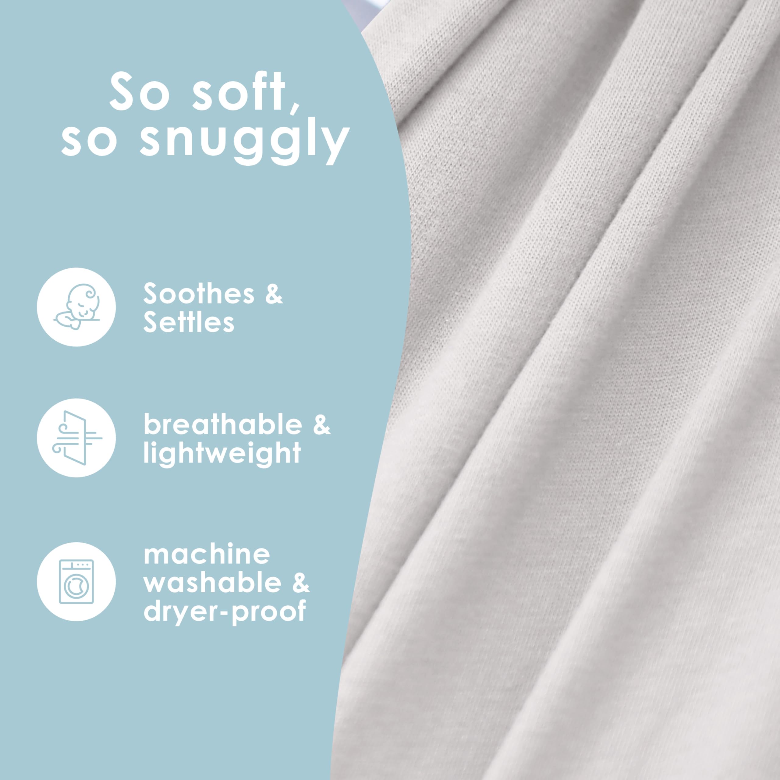 Sleepy Wrap is lightweight and machine washable for easy cleanup after adventures.