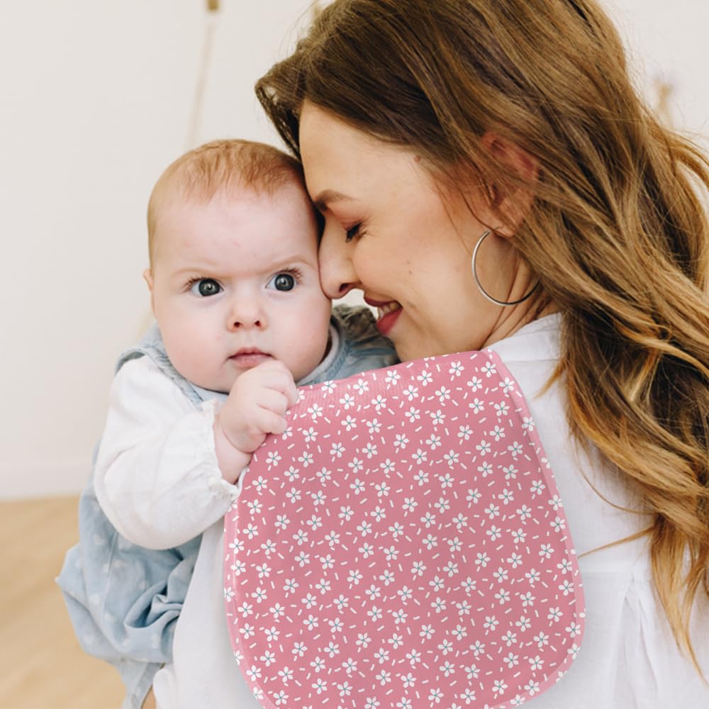 sleepyturtle burp cloths gender-neutral colors suit any nursery decor.