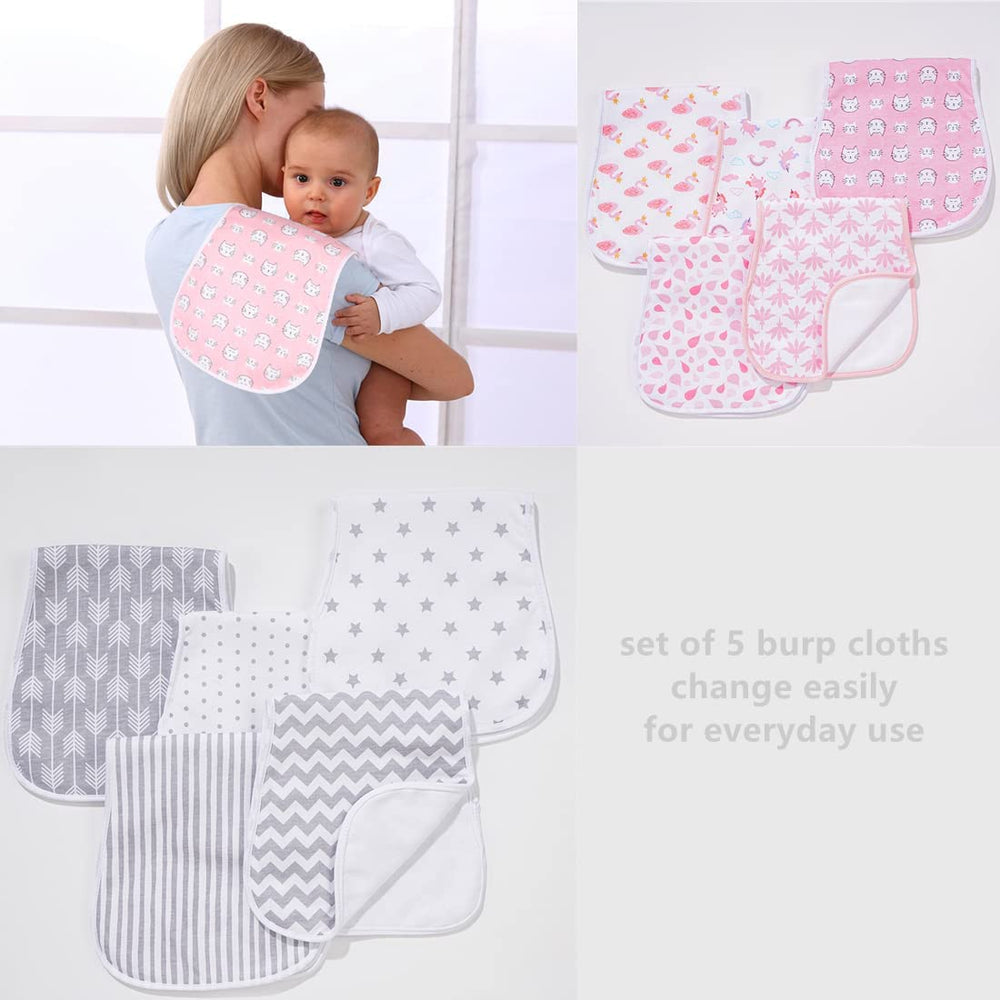 Sleepyturtle burp cloth gift pack provides practical newborn essentials for parents.