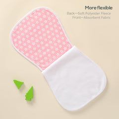 sleepyturtle burp cloths large size provides ample coverage for newborns.