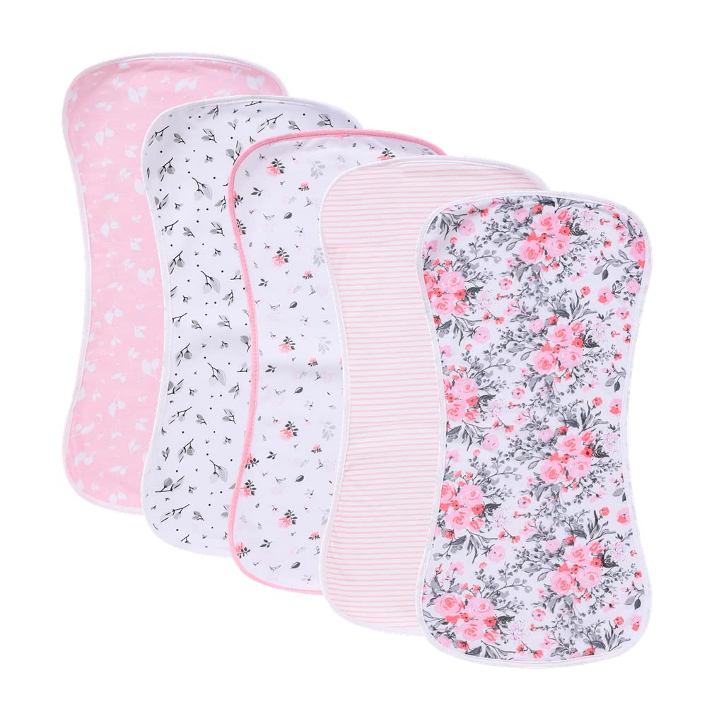 Sleepyturtle burp cloth in soft cotton protects delicate skin during feeds.