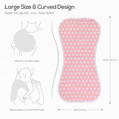 sleepyturtle burp cloths waterproof backing keeps messes off surfaces and clothes.