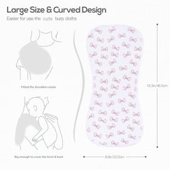 Sleepyturtle burp-cloths waterproof-layer keep clothes and surfaces dry after spills.