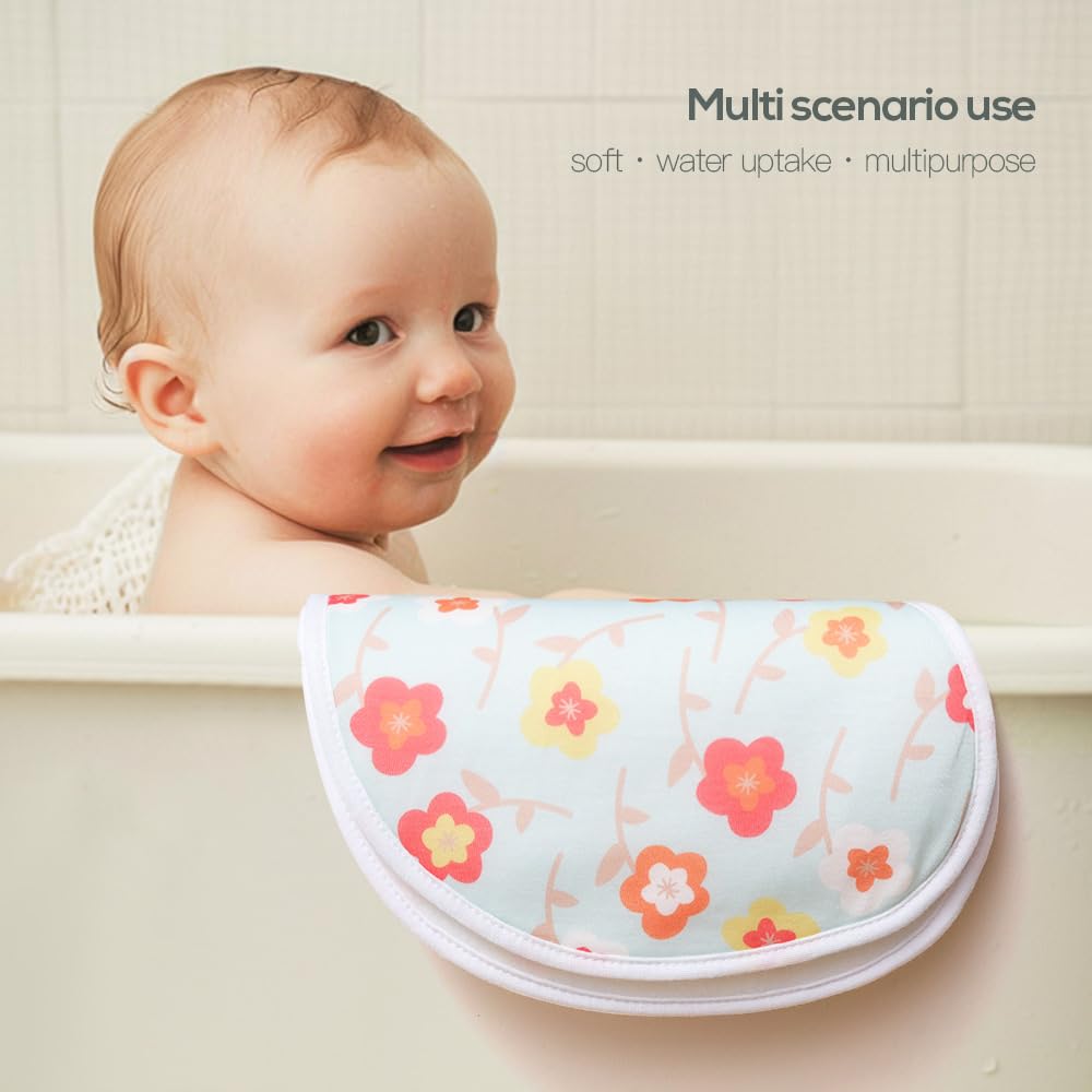 sleepyturtle compact 8.5x18 inch burp cloths fit in diaper bags