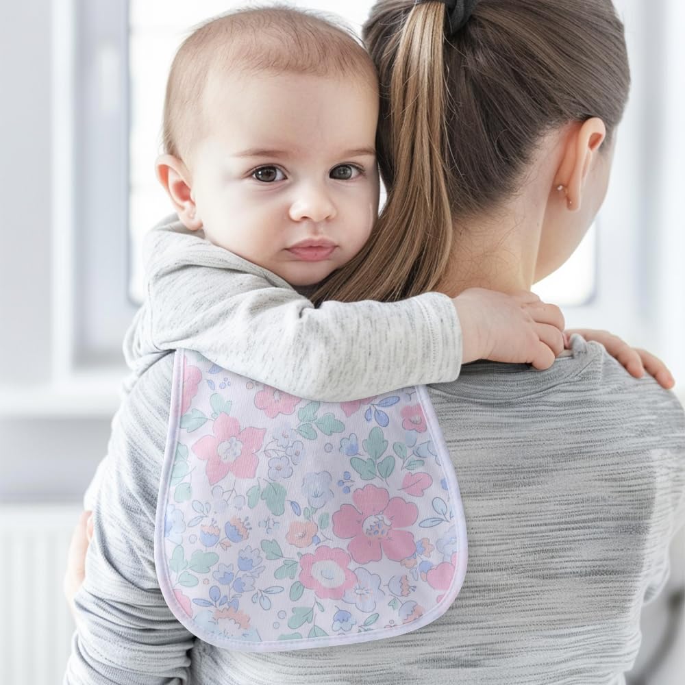 sleepyturtle machine-washable burp cloths are easy-cleaning for busy parents