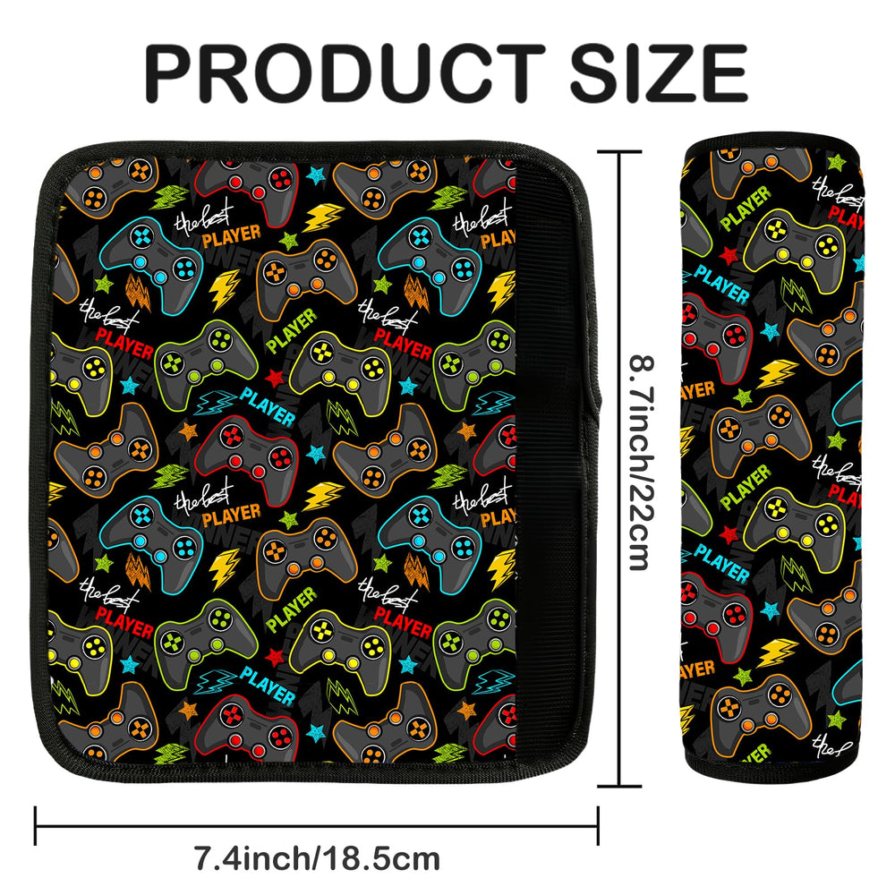 SLEILIN seat belt pad soft fabric view highlighting anti-friction protection