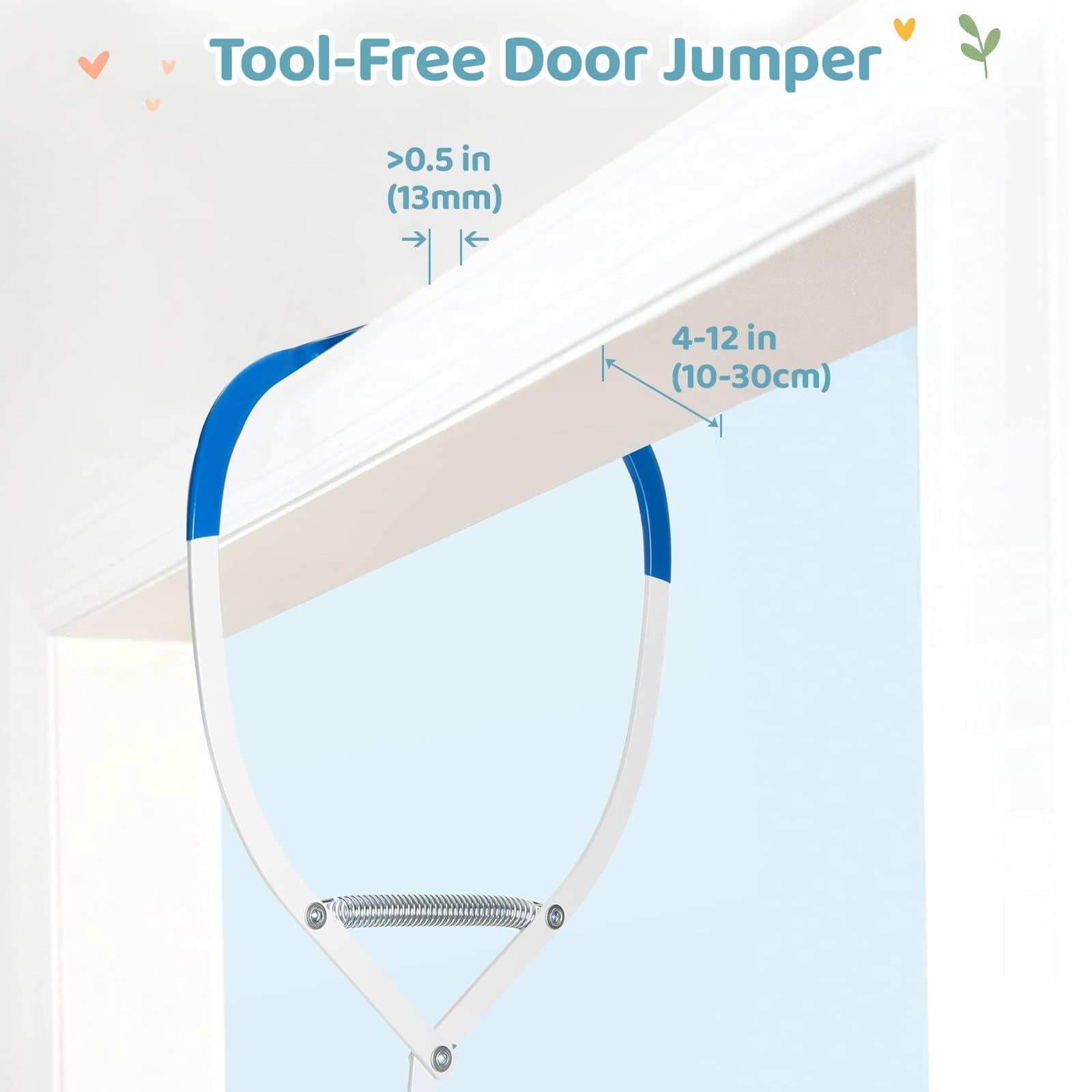 Slevoo baby jumper baby-bouncing action illustrates gentle up-and-down motion