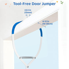 Slevoo Baby Jumper clamp close-up showing quick, secure attachment