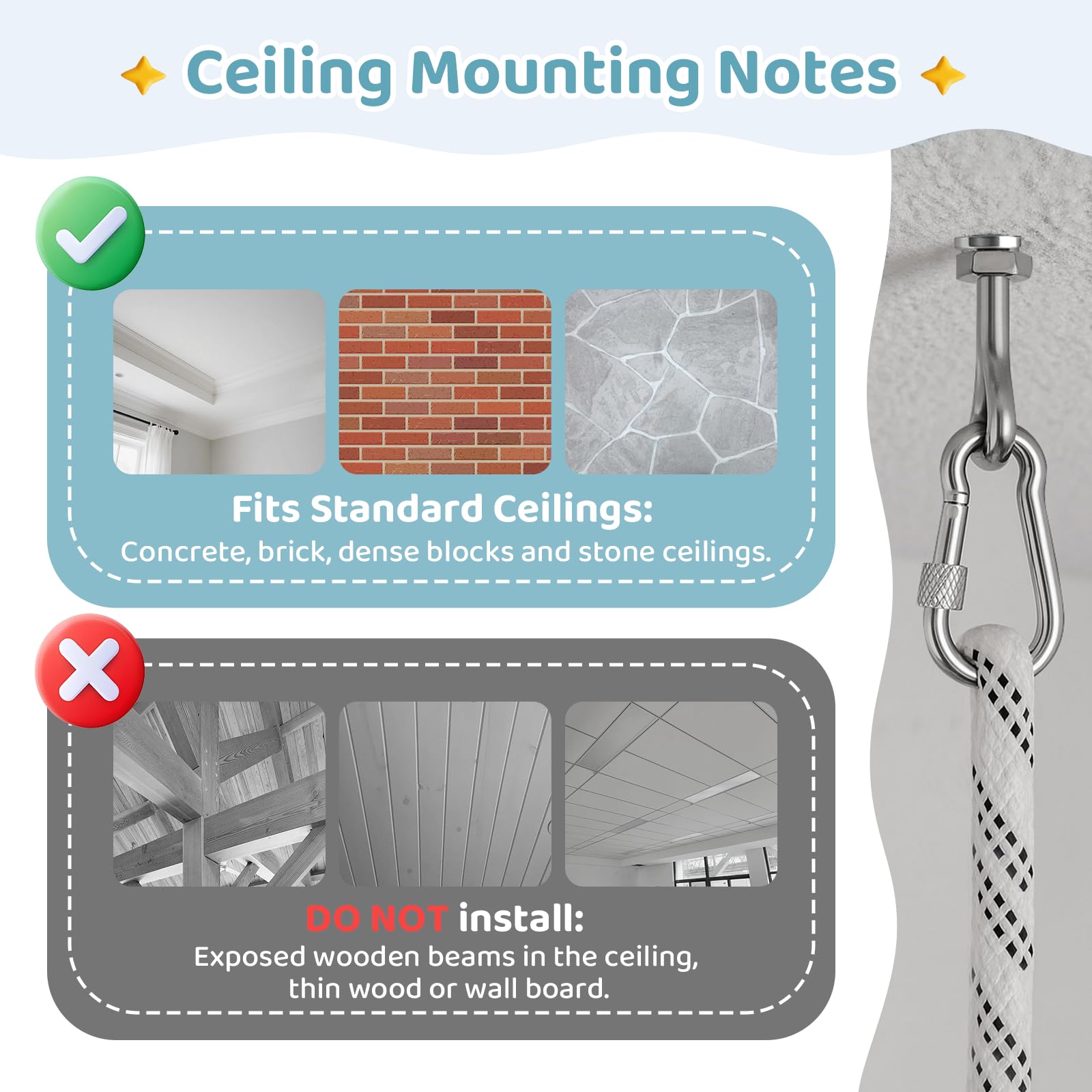 Slevoo Baby Jumper demonstrates floor-space freedom with ceiling-mounted design