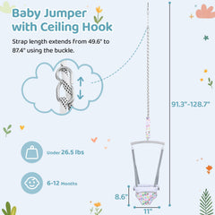 Slevoo Baby Jumper side-entry design enables easy in and out for parents