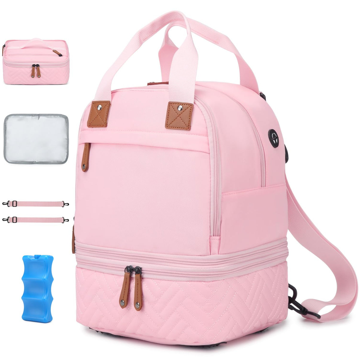 SLINRKE breast pump bag with Spectra S1/S2 compatibility for on-the-go pumping