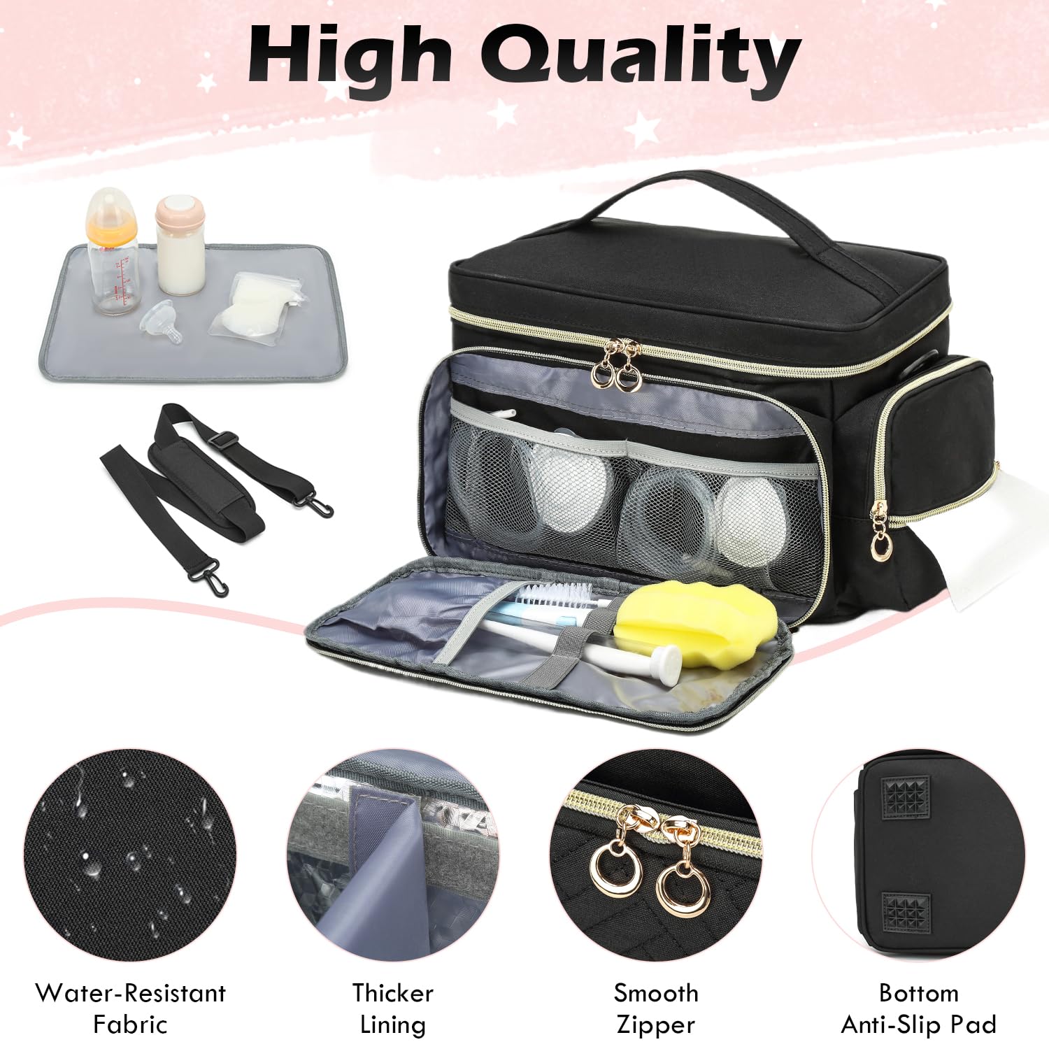 SLINRKE Spectra bag with ice pack included supports fresh pumping sessions.