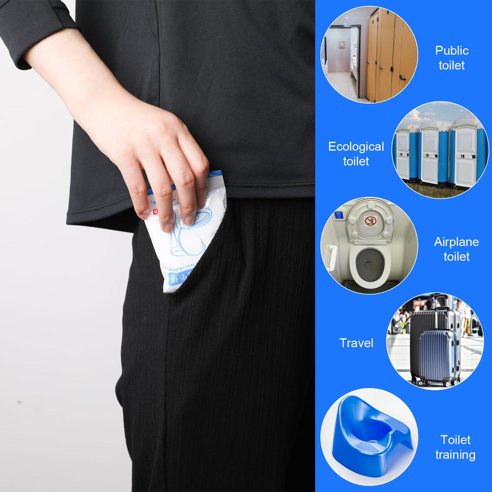 Sliverdew travel-use pack for convenient public restroom protection.