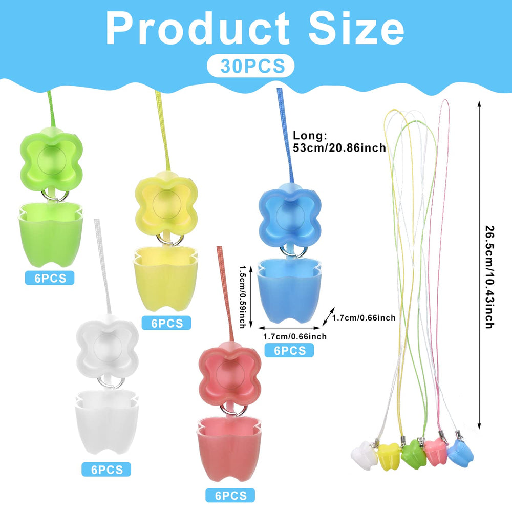 Sliverdew tooth storage box in color variety keeps kid teeth neatly stored.