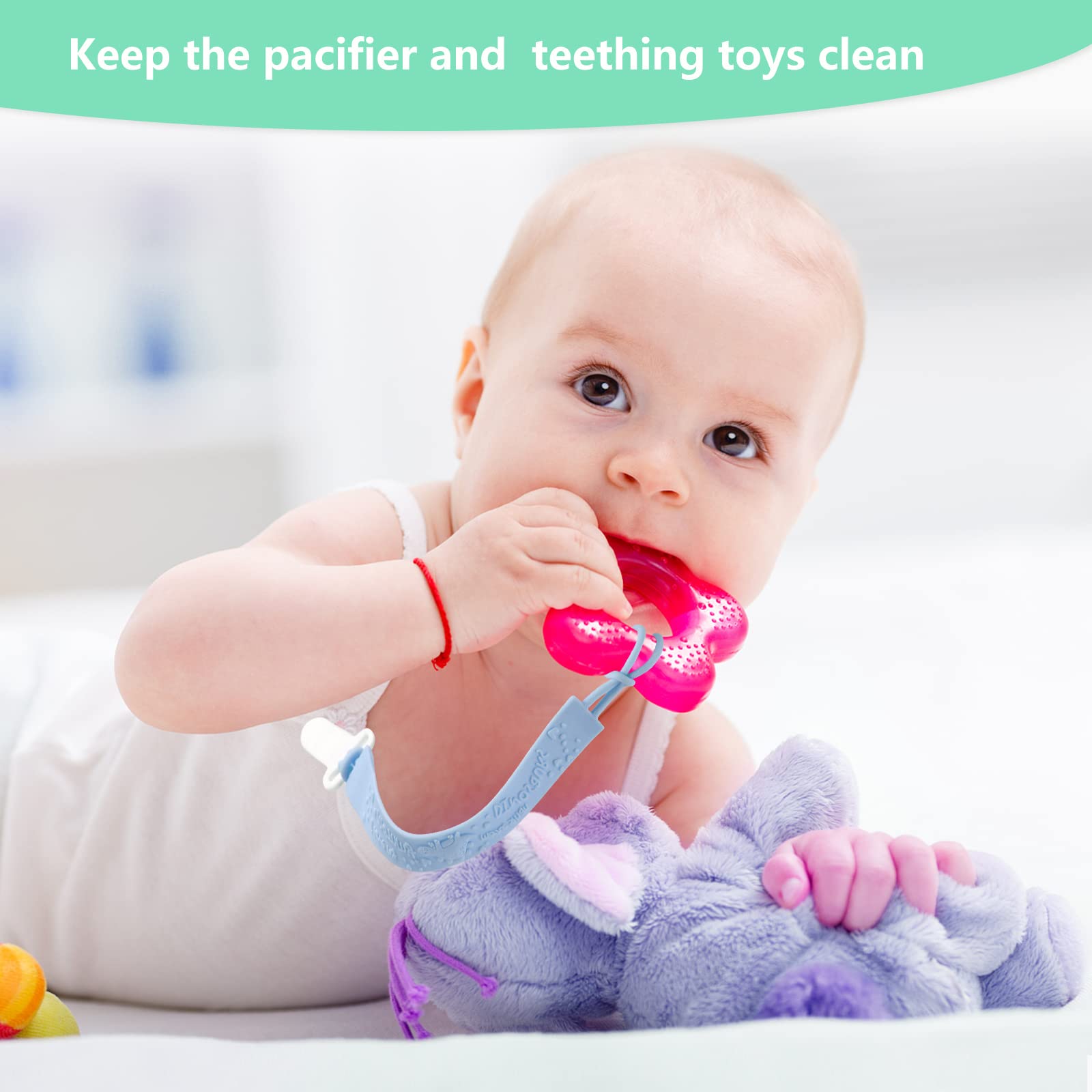 Slotic baby-safe plastic clip cleans easily and resists rust