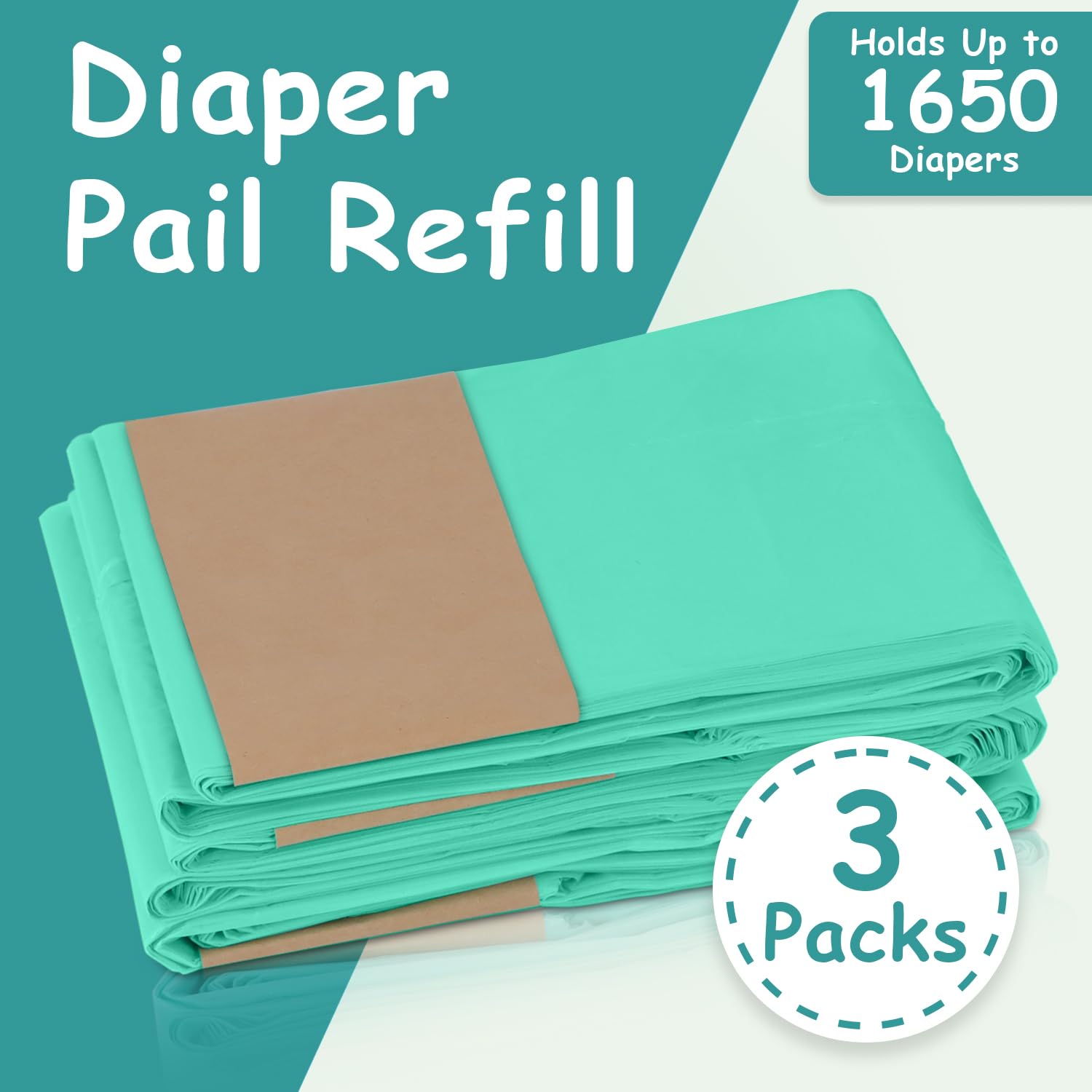 Sloyar baby powder scent diaper refill provides subtle nursery aroma.