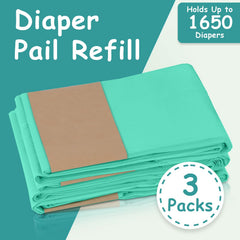 Sloyar baby powder scent diaper refill provides subtle nursery aroma.