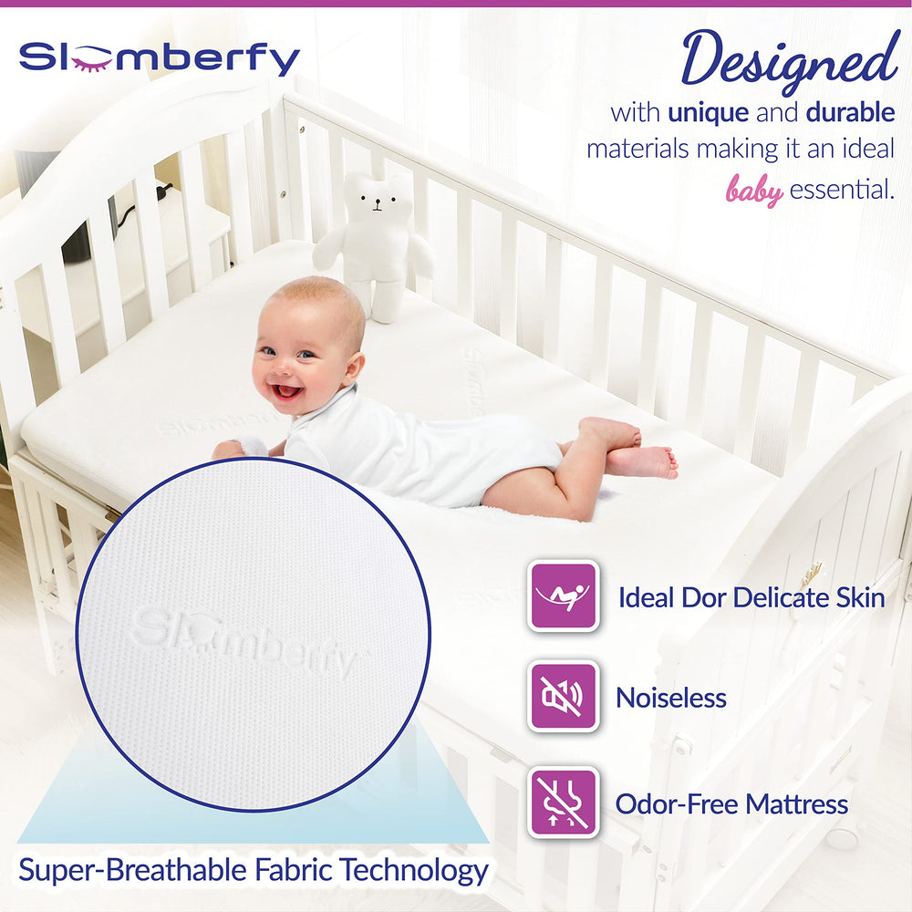 Slumberfy bamboo-cotton blend texture for soft baby comfort