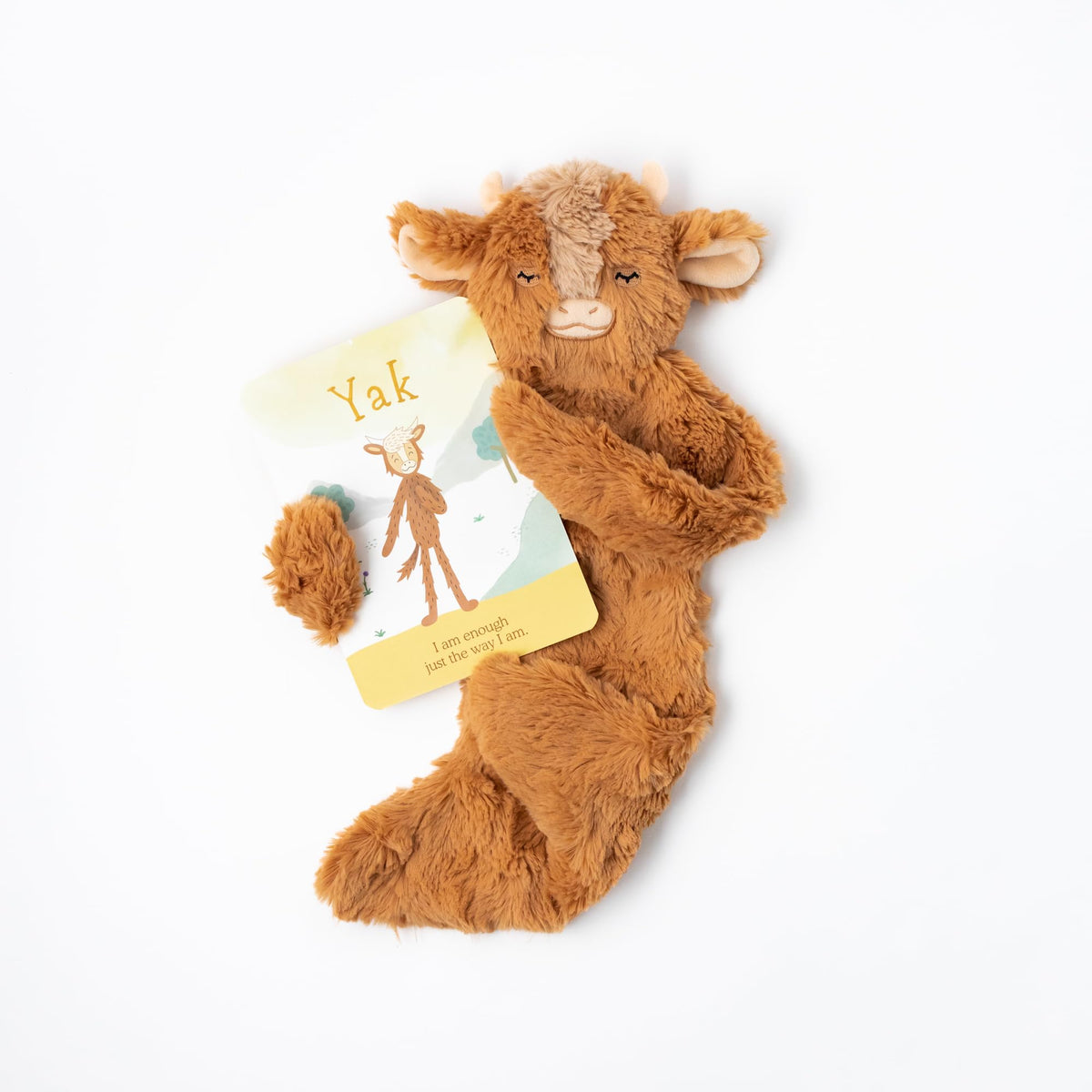 Slumberkins Yak Snuggler close-up shows ultra-soft fur for comforting snuggles