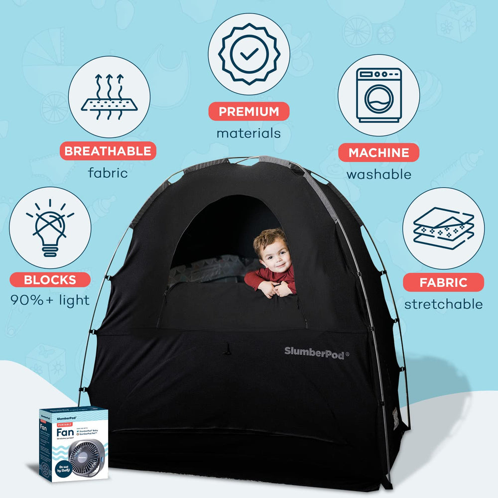 SlumberPod pack n play fit over play yard for travel sleep