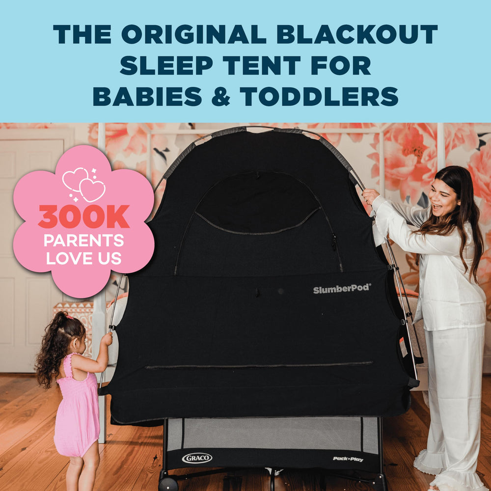 SlumberPod travel essential shown for on-the-go sleep privacy
