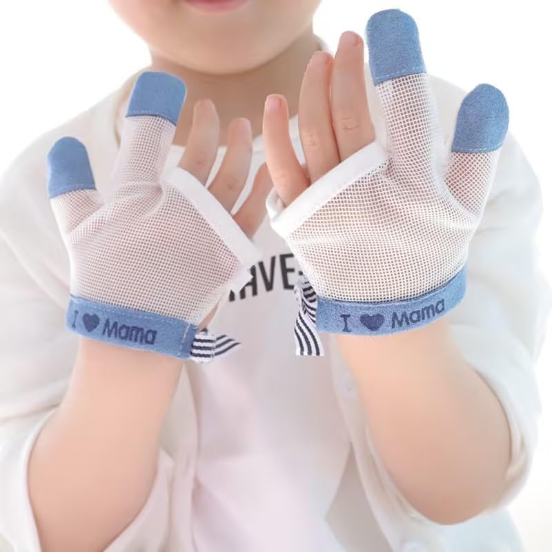 Sluswallow white night-wear glove breathable fabric for sleep comfort.