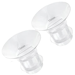 Smarbore 2pcs flange insert 15mm for comfortable pumping sessions.