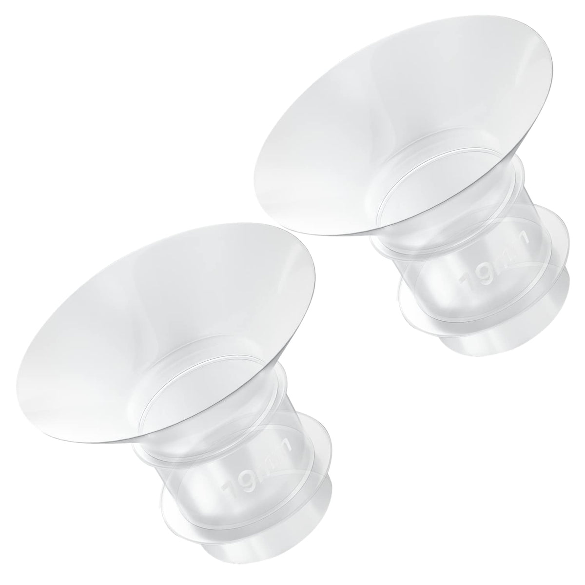 Smarbore flange insert 19mm enhances fit for compatible breastpump shields for comfortable pumping.