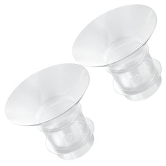 Smarbore flange insert 19mm enhances fit for compatible breastpump shields for comfortable pumping.
