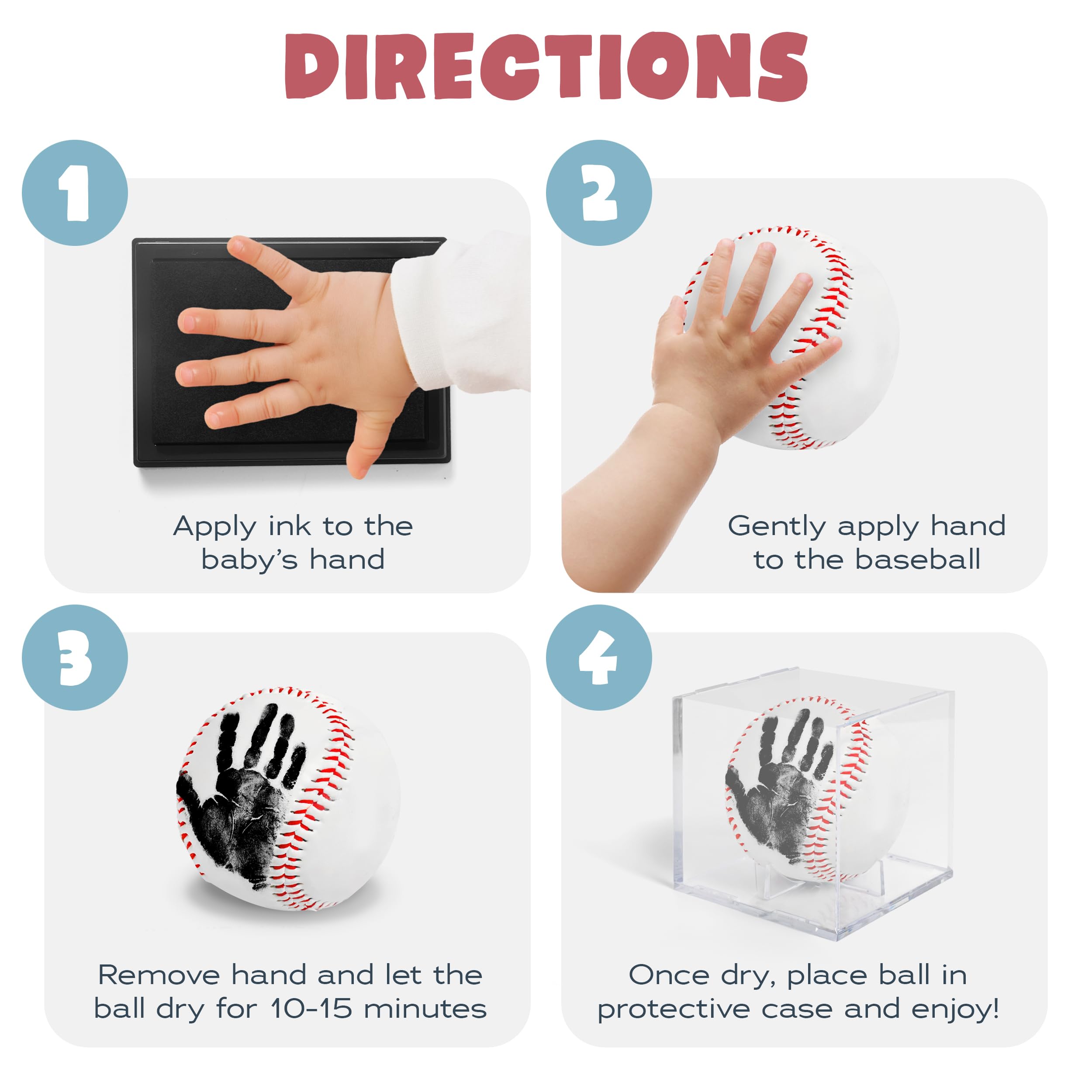 Smart and Sporty child-safe washable ink pad for gentle, mess-free prints