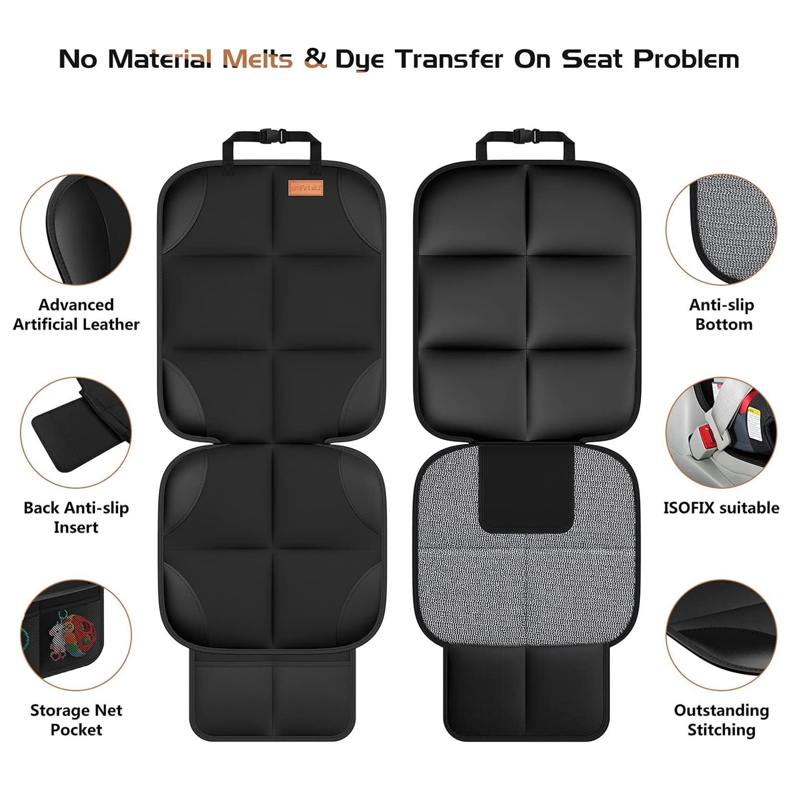 SMART ELF 600D Oxford fabric detail highlights durable construction.