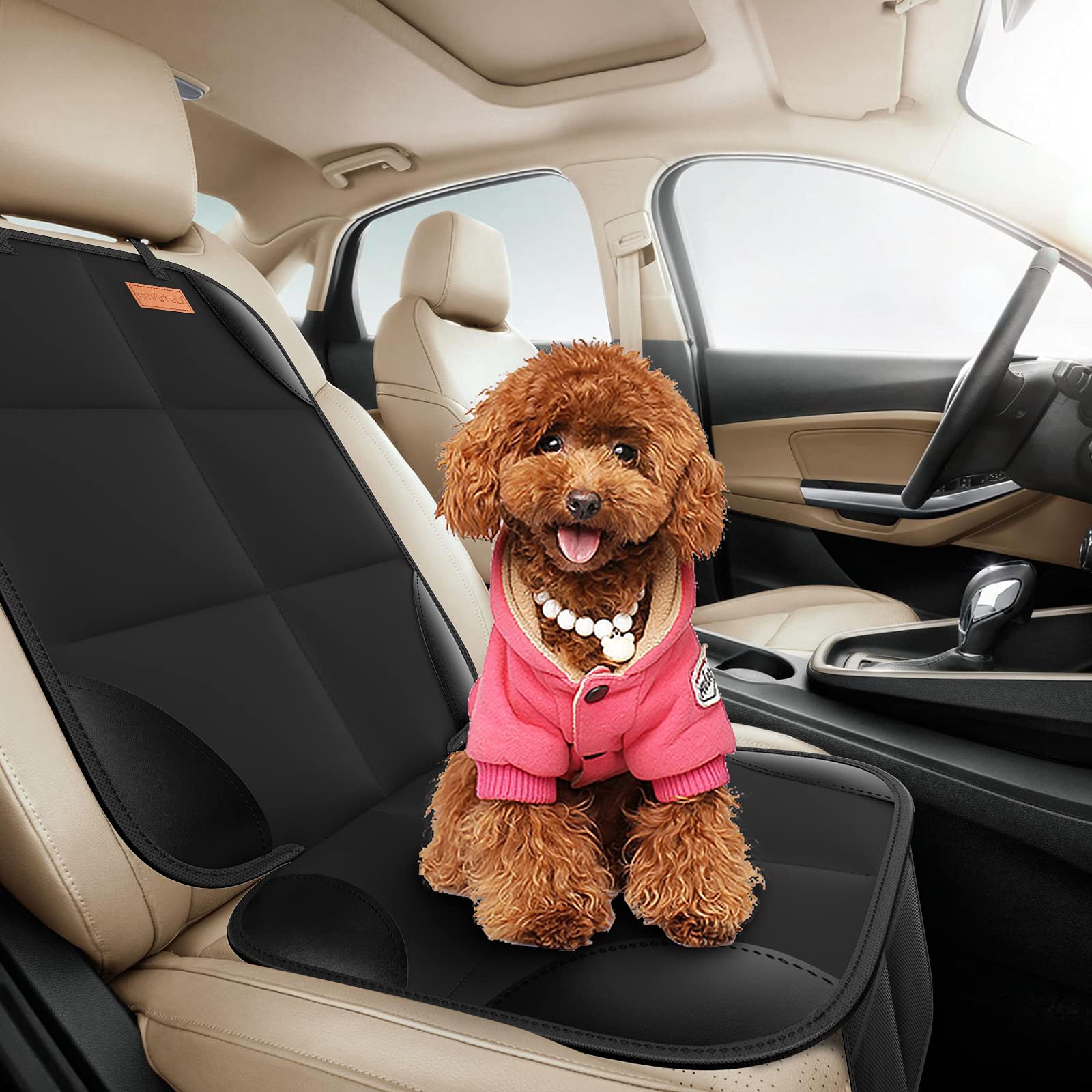 SMART ELF car seat protector durable 600D fabric shown in test-like durability