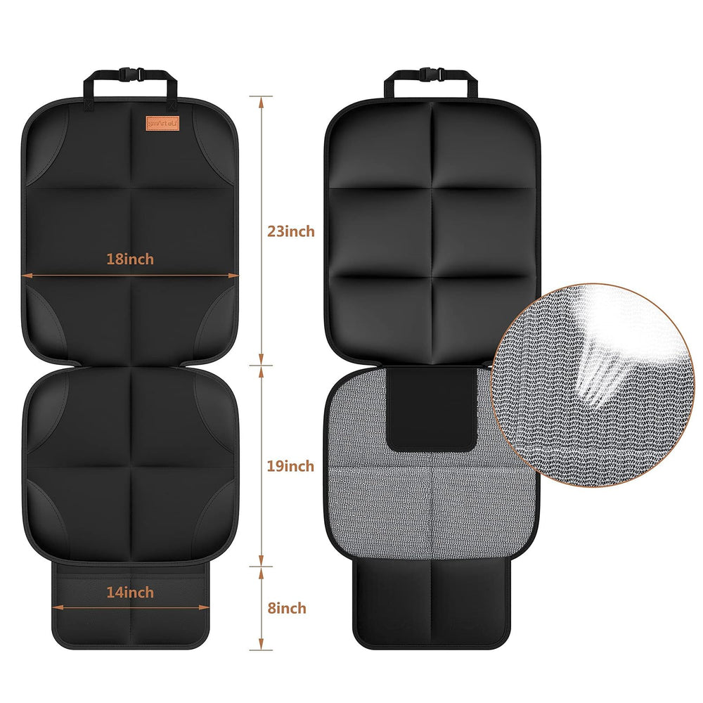 SMART ELF easy-install design simplifies securing the protector on any car seat
