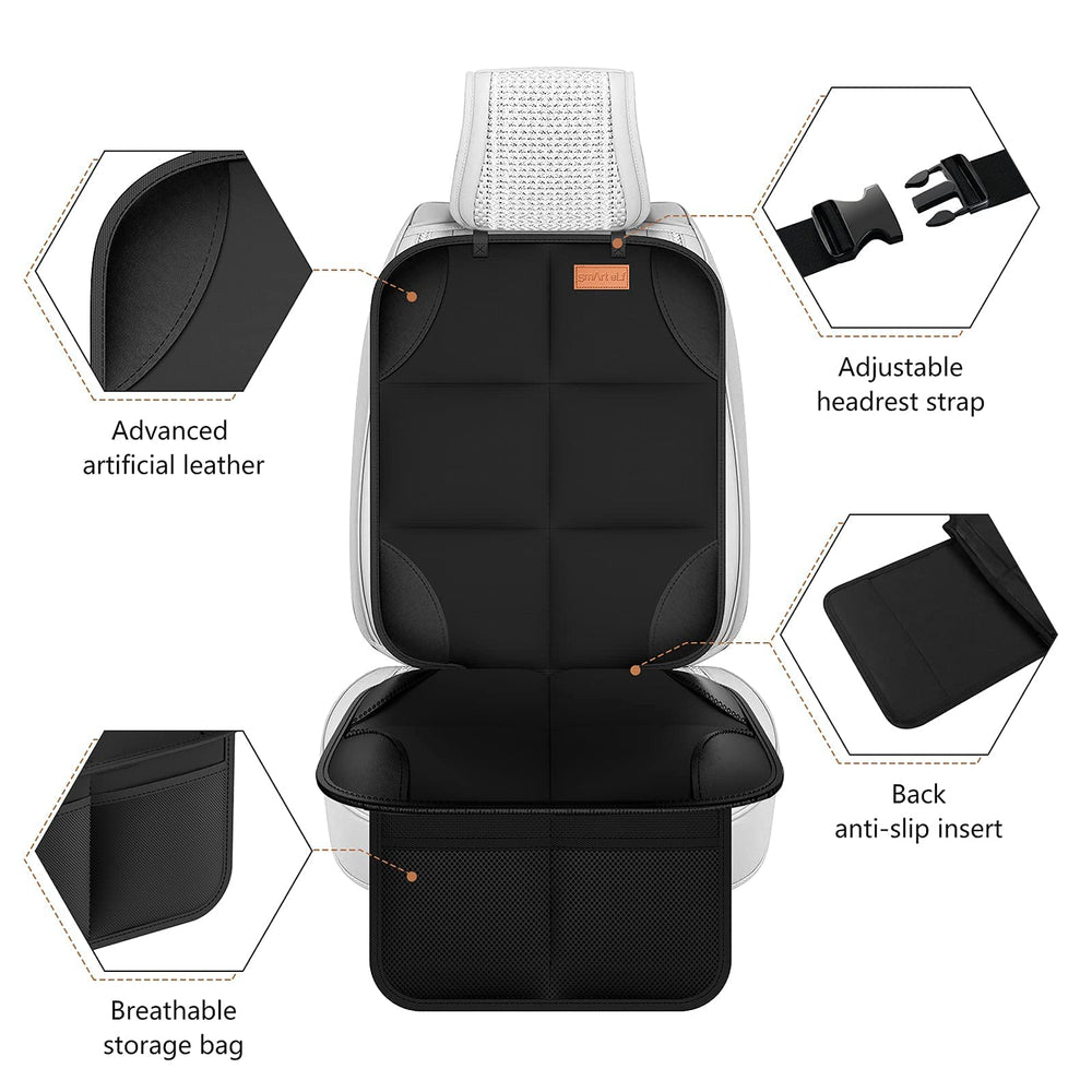 SMART ELF mesh pockets organize toys, wipes, and treats for quick access