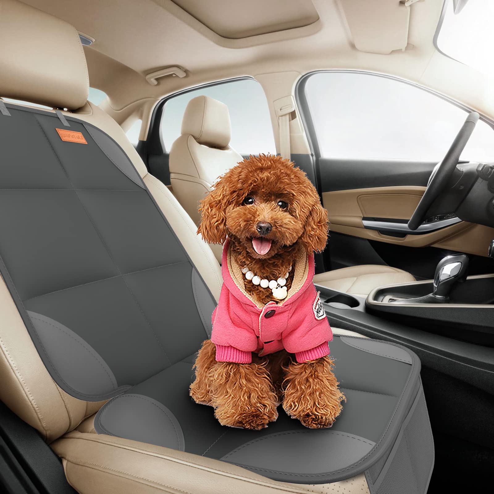 SMART ELF easy-install car seat protector simplifies setup on any seat.