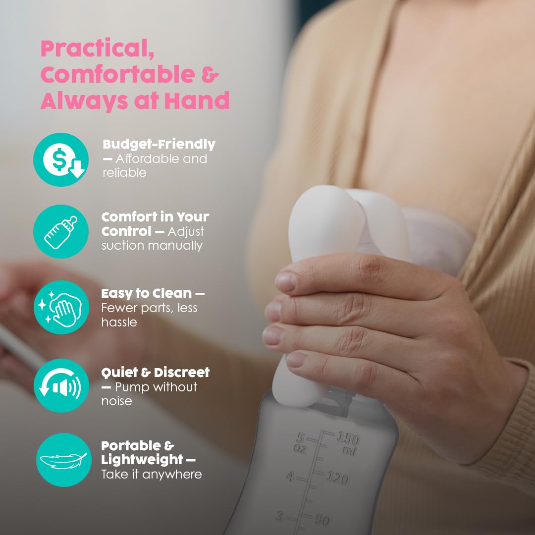 SMART MOMMY 150ml milk collector—portable storage for fresh milk after pumping.