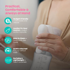 SMART MOMMY 150ml milk collector—portable storage for fresh milk after pumping.