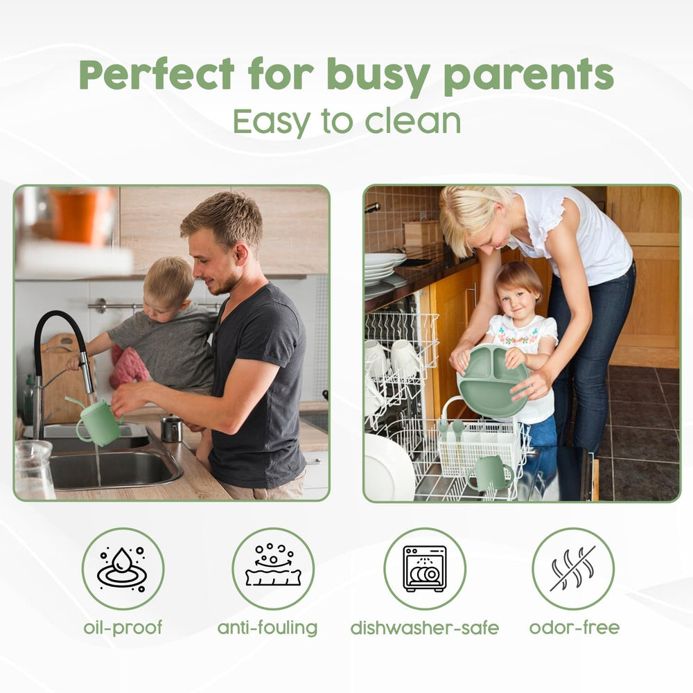 SMART MOMMY 2025 silicone fork designed for tiny hands and safe feeding.