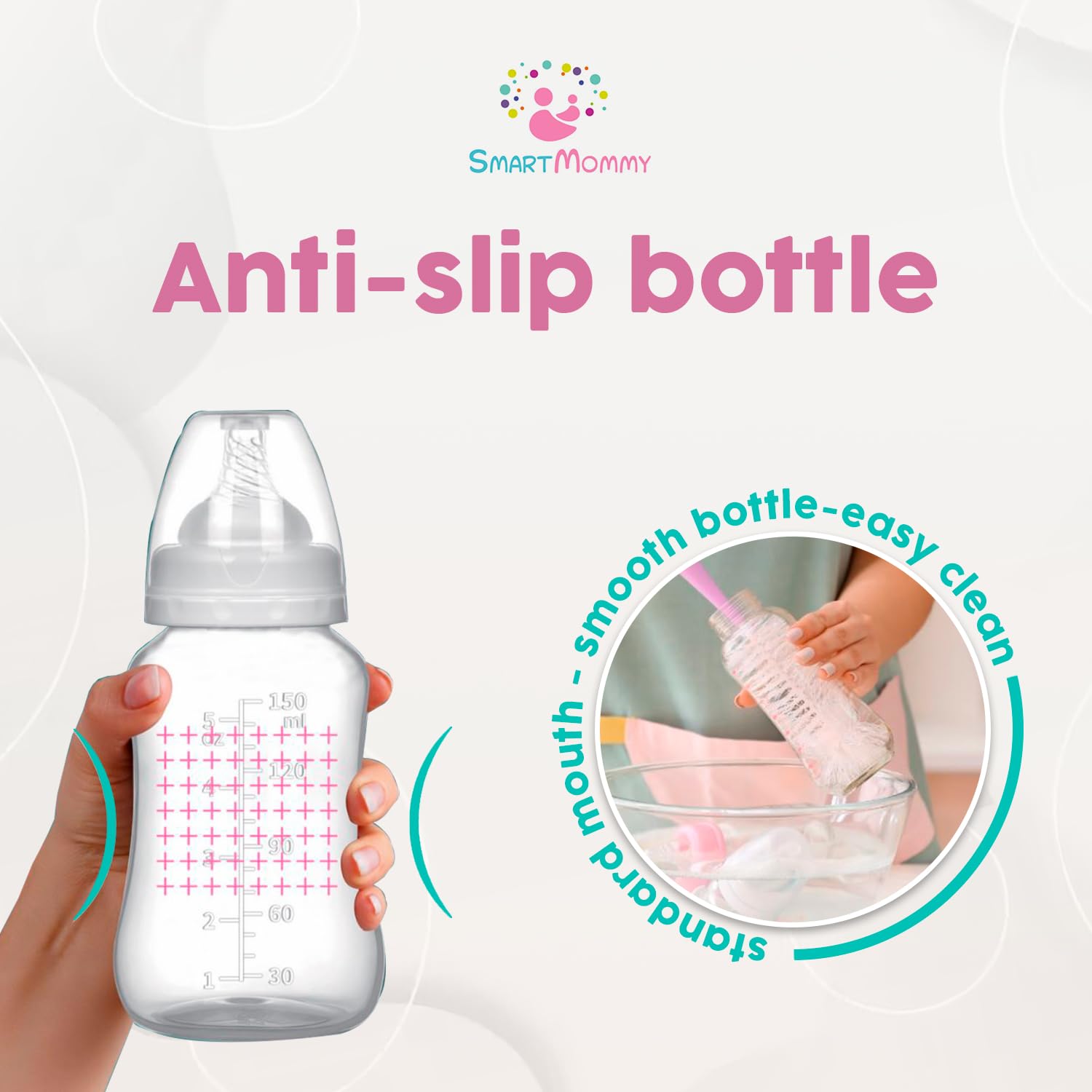 SMART MOMMY easy-clean pump—quick cleanup between pumping sessions.
