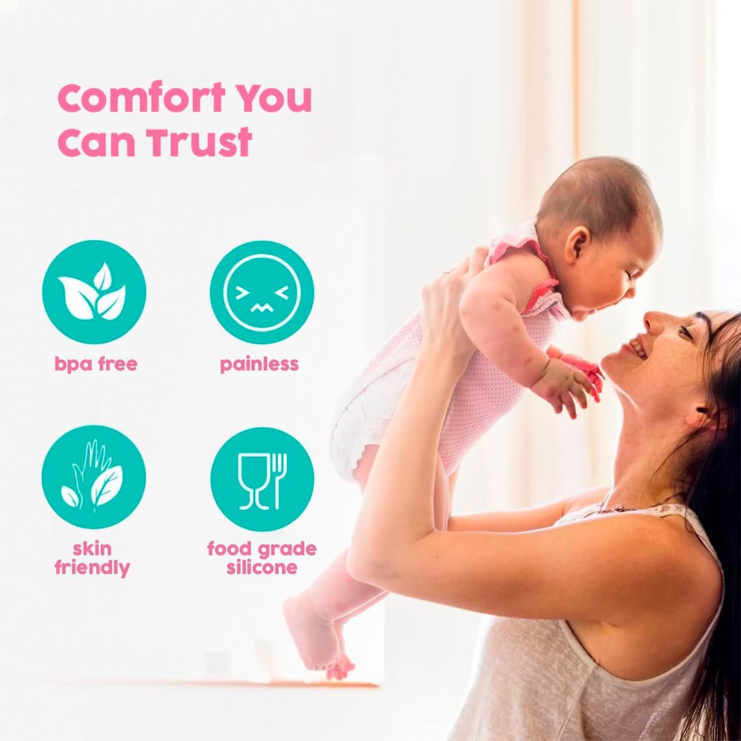 SMART MOMMY manual breast pump silicone body—soft silicone provides gentle, controlled suction.