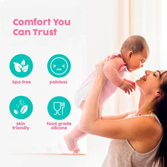 SMART MOMMY manual breast pump silicone body—soft silicone provides gentle, controlled suction.